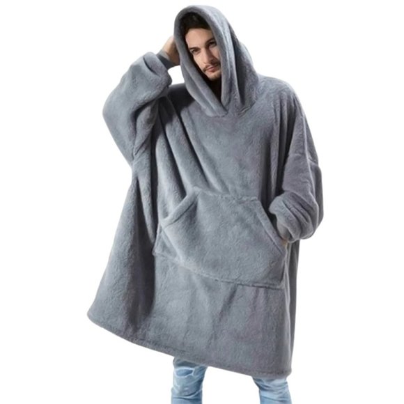 Hooded Blanket Plush Soft Fleece With Large Front Pocket Unisex NWT - Picture 7 of 9
